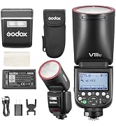 Godox V1Pro-C USA Version Flash for Canon, V1Pro-CU Camera Flash Speedlite with Detachable Sub Fl...