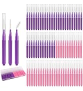 Interdental Braces Brushes 100pcs, 2 Size Soft Bendable Tooth Picks Flossers for Teeth Braces Cle...