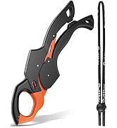 pullther fishing Fish Gripper 9.2",Fish Grabber Tool with Lanyard,Fish Holder for Saltwater