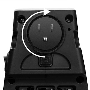 180° Rotating Plug-Space-saving fan heater