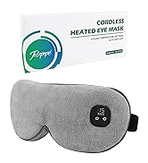 Telepepe Heated Eye Mask for Dry Eyes, Cordless Warm Eye Compress with 4 Heat Levels, 4-Level Tim...