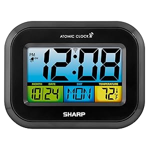 sharp atomic color weather station lacrosse gift battery electric