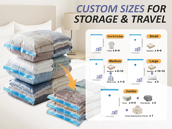 storage bags vacuum sealed