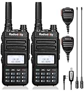 Radioddity GM-30 GMRS Radio Handheld 5W Long Range, GMRS Repeater Capable, 11 NOAA Channels, Disp...