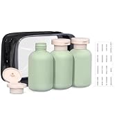 ASEVAT 3.4 oz/3 Pack Travel Bottles for Toiletries Small Travel Shampoo and Conditioner Bottles R...