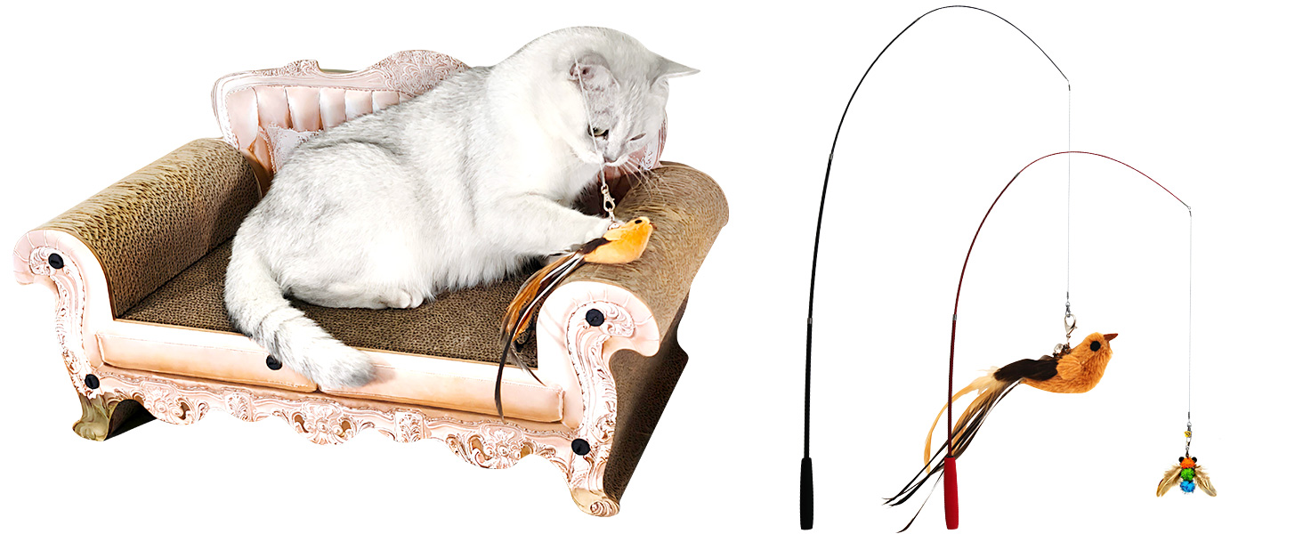 Interactive Cat Wand Toy Set 3