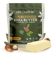 era of nature Organic Unrefined Raw AFRICAN IVORY WHITE SHEA BUTTER, for Dry Skin Base Beauty, Us...