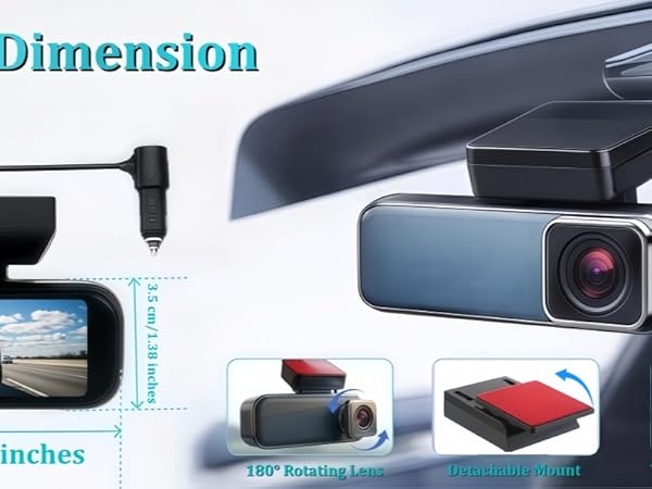 Dash Cam 4K Front and Rear