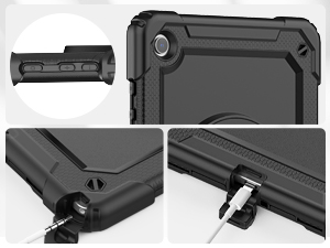 Samsung Galaxy Tab A9 Plus 11 inch tablet case 2023 SM-X210/SM-X216/SM-X218 shockproof hand strap