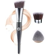 ENERGY Flat Top Foundation Brush - Professional Makeup Foundation Brush with Soft Dense Bristles ...