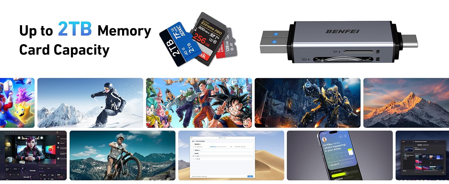 BENFEI Card Reader