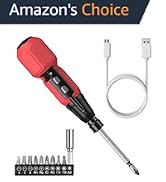 AMIR Cordless Screwdriver, Rechargeable Electric Screwdriver Sets, Portable Automatic Home Repair...