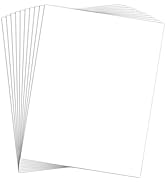 Heavy Weight 110lb Cardstock White Certificate paper, Goefun 24 Pack White Card Stock 8.5x11 for ...