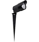 Armacost Lighting White LED Landscape Light with Spike 412921, Black