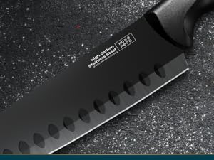 3Cr13 Stainless Steel Blade of Home Hero 7-Inch Santoku Knife