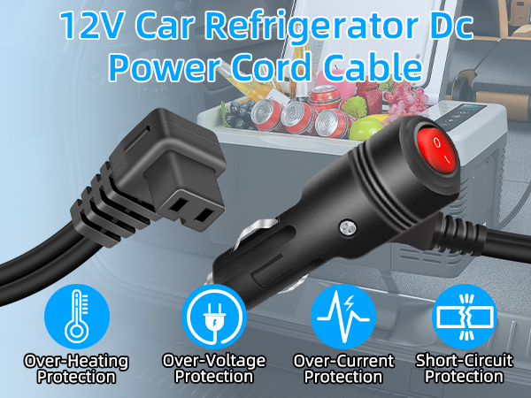 12v cooler cord