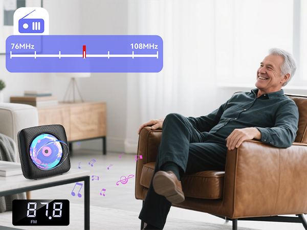 CD Player with speakers