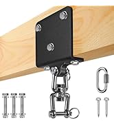 SELEWARE Heavy Bag Hanger Beam Mount, 1000LB Capacity 360° Rotation Boxing Bag Ceiling Mount, Hea...