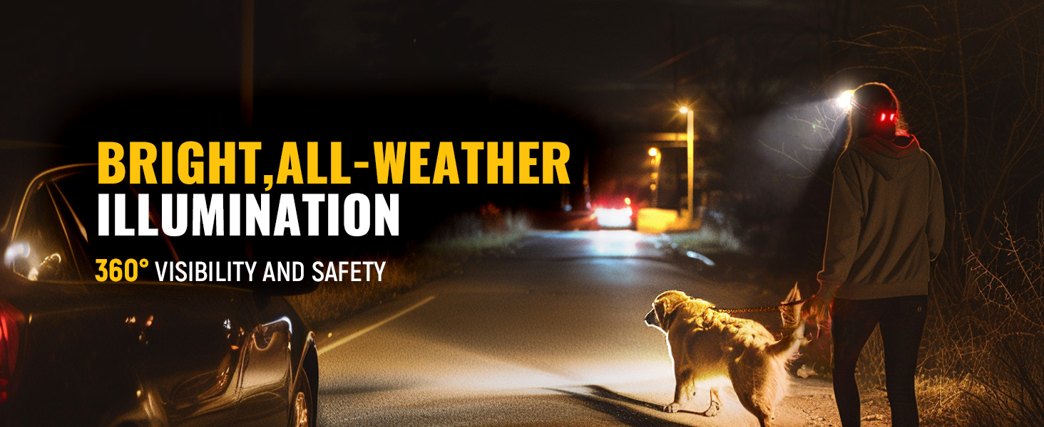 BRIGHT, ALL-WEATHER ILLUMINATION, 360° VISIBILITY AND SAFETY