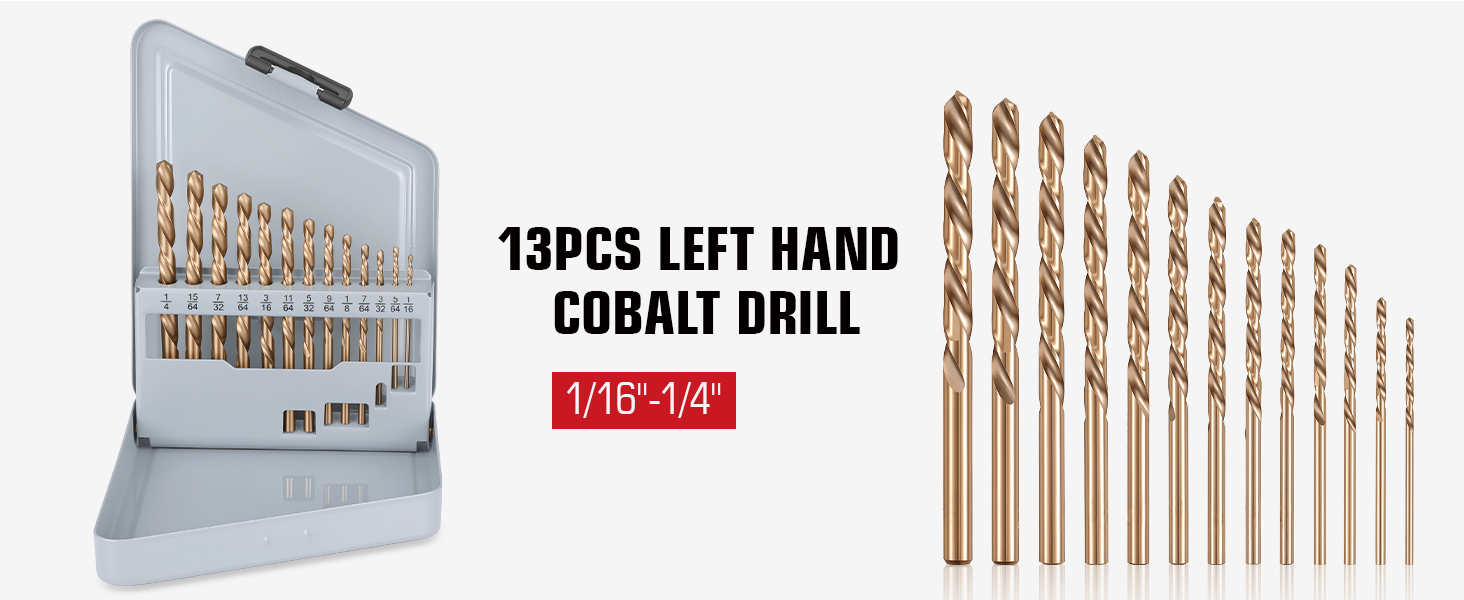 cobalt drill bit set