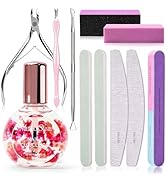 MelodySusie Manicure Tools Kit Nail Care Set | Nail Files, Buffer Blocks,Cuticle Nipper,Busher an...