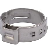 SharkBite 3/4 Inch Clamp Ring, Pack of 100, Stainless Steel Plumbing Fitting, PEX Pipe, PE-RT, UC...
