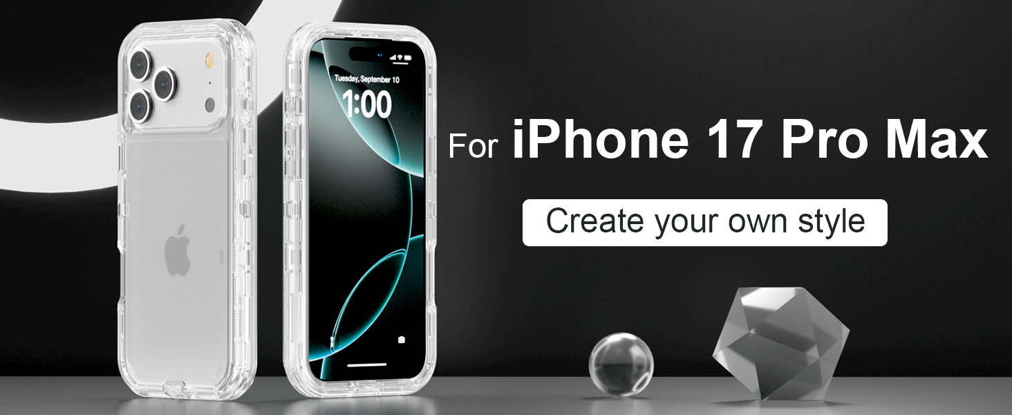Compatible for iPhone 17 Pro Max Clear