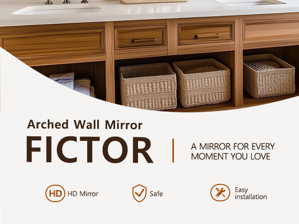 arched bathroom mirror