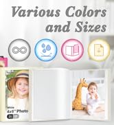 CRANBURY Small Photo Album 4x6 (Ivory) - 2-Pack Plastic 4 x 6 Photo Book Album, Each Shows 48 Pic...