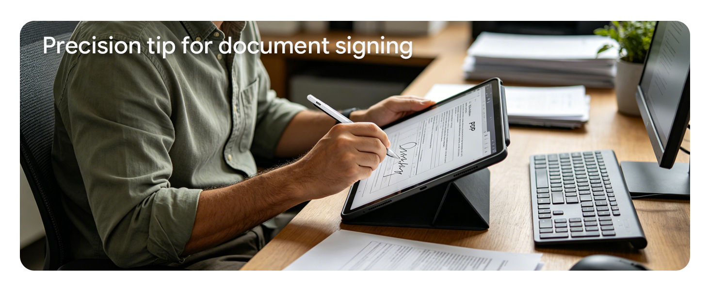 Precision tip for document signing