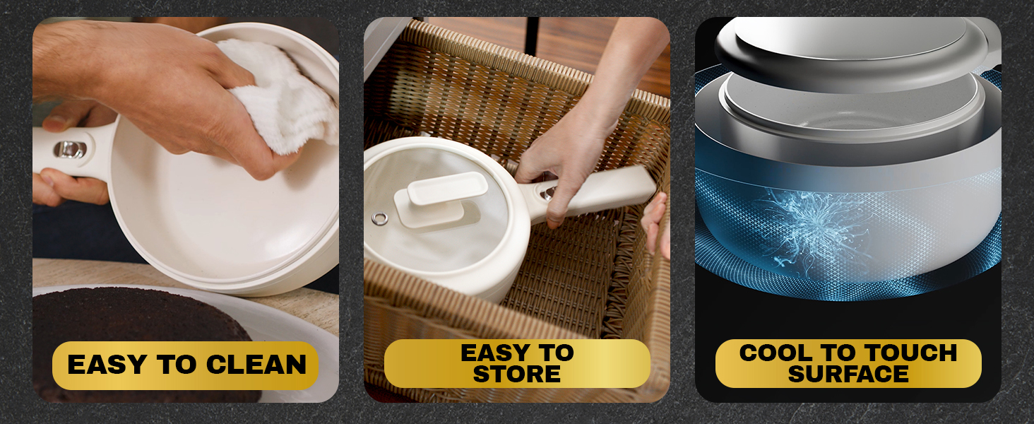 killets nonstick lids small sarten electrico para cocinar griddle portable fry dorm self heating