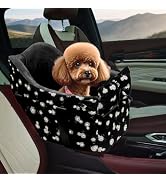 Cullaby Center Console Dog Car Seat for Small Dogs Chihuahua or Yorkie Anti-Anxiety Anti-Collapse...