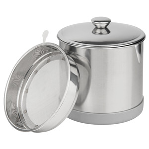 bacon grease saver with strainer