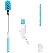 3-in-1 Bottle Brush, 15 Inches Long Handle Kitchen Water Bottle Brush, Stainless Steel Bottle Cle...