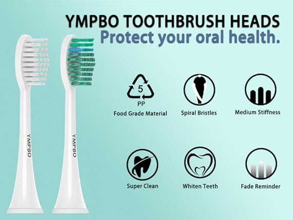 YMPBO TOOTHBRUSH HEADS