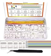 Taiss 250PCS JST XH Connector Kit 2.54mm 2Pin 3Pin 4Pin 5Pin 6Pin Housing Female and Male Adapter...