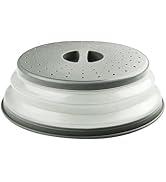 Microwave Cover For Food, Microwave Splatter Cover, Collapsible Microwave Splash Guard Lid and Fo...