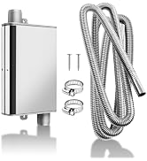 DTNESS 47.2" Diesel Heater Exhaust Pipe with Upgraded Muffler and Clamps | 1"/2.5cm Generator Exh...