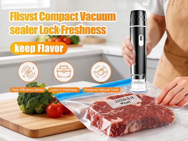 compact vacuum sealer for food