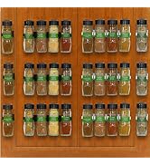 Simple Houseware 30 Spice Gripper Cabinet Holder - 6 Strips, Holds 30 Jars