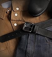CHAOREN Full Grain Leather Belt for Men, Work Belts for Men Heavy Duty, Daily Wear for Jeans Pants