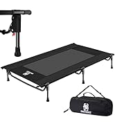 ONETIGRIS Elevated Dog Bed, Outdoor Dog Cod Large Raised Dogs Bed with Chew Proof Mesh, No-Slip P...