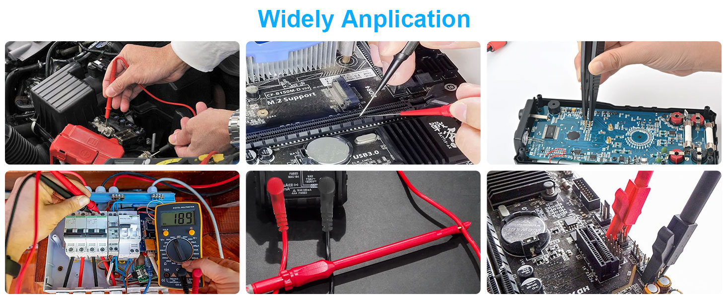 Soft Silicone Electrician Test Leads Kit