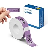 FLEXYVA Genuine P24 Label Maker Tape, 14x40mm Thermal Labels, Purple | Crisp & Clear Printing, St...