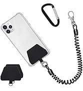 Doormoon Phone Lanyard Tether with Patch, Universal Stretchy Straps and Phone Case Anchor for Ant...