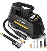 AstroAI AIRUN H Tire Inflator Portable Air Compressor, 12V DC Tire Inflator, Auto Shut-Off with D...