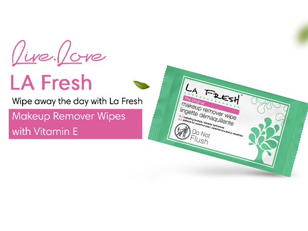 B0BNSRJR5Y - LA Fresh Makeup Remover Wipes with Vitamin E
