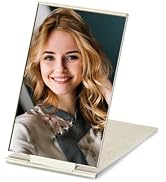 MIRRORNOVA Folding Mirror,Compact Ultra-Slim Small Portable Travel Size Makeup Mirror,Aluminum Sh...