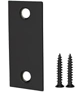 Siwil Door Edge Hole Filler Plate 1-1/8”x 2-3/4”, Deadbolt Cover Plate, Stainless Steel in Black ...