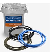 Hongmed Trash Can Bands Set of 3, Fits 32 to 55 Gallon Cans, Large Elastic Rubber Bands for Kitch...